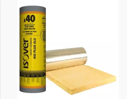 Мінеральна вата ISOVER RIO ALU покрита алюмінієвою фольгою 12000х1200х50